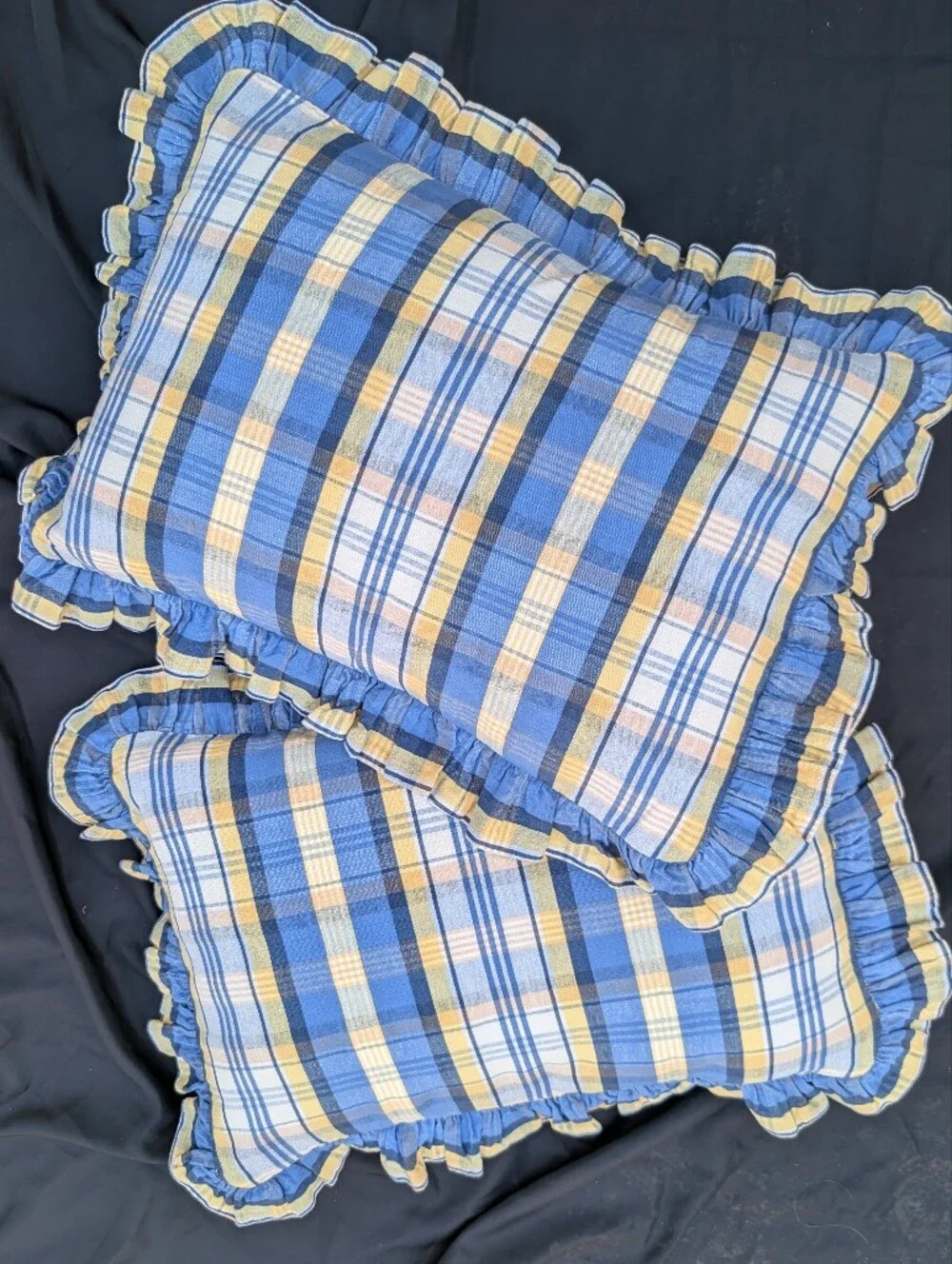 Waverly blue plaid